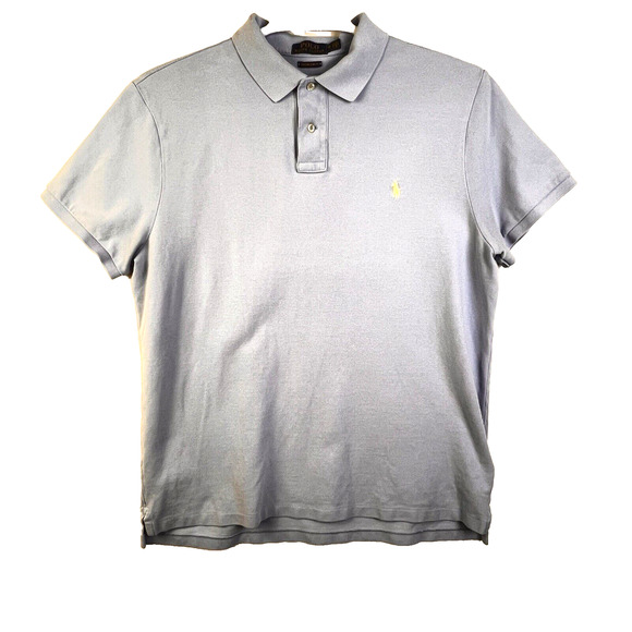 Polo Ralph Lauren Men's XL Slim Fit Light Blue Polo Golf Shirt Preppy Classic - Picture 7 of 7